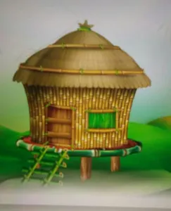 look at the picture and identify the house name.