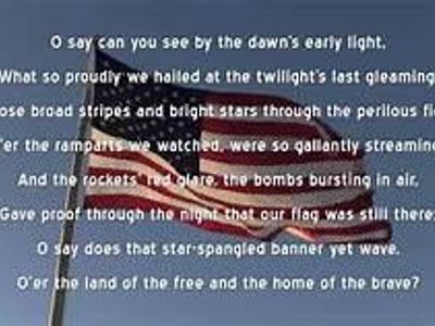 How was the national anthem created?