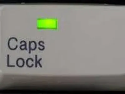 Why does Bill type in caps on his reddit page?