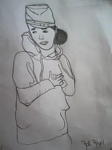 Which DG member drew this pic of Roc Royal?