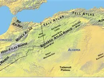Which mountain range is found in Northern Africa?