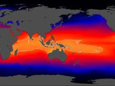 Which ocean is known for having the warmest waters?