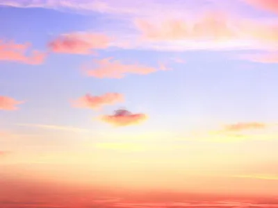 The sky is blue