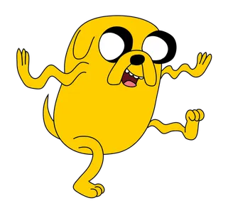 Which web cartoon follows the adventures of a quirky blue creature and his friends?