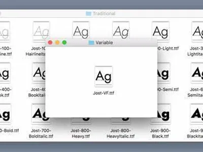 What is an example of a variable typeface?