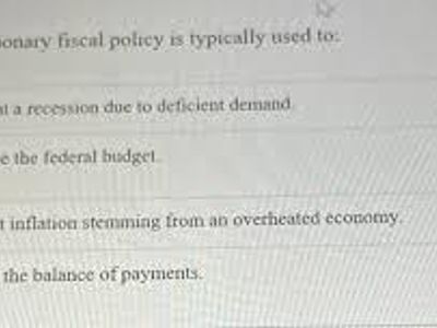 Which policy is typically used to combat recession?