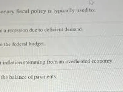 Which policy is typically used to combat recession?