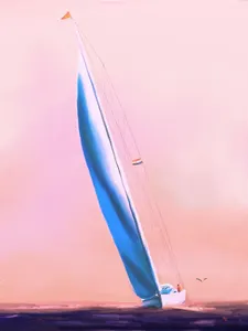 How is the force of the wind on the sails referred to?