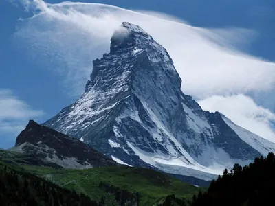 Which mountain is often referred to as the 'Matterhorn of the Rockies'?