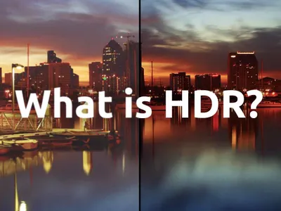 What does 'HDR' stand for in the context of monitors?