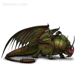 who has the dragon named Skull Crusher