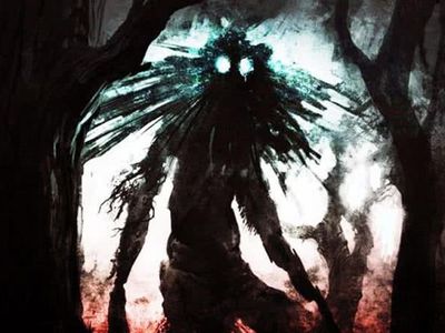 You are walking to your house and the road is next to the woods,you turn to see a creature looking at you from the trees what do you do?
