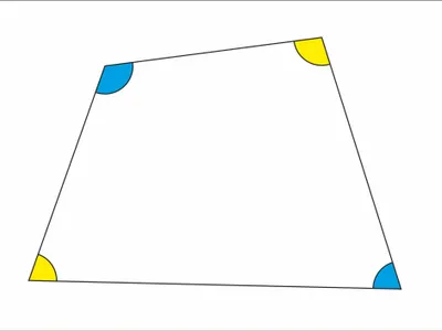 What is the relationship between opposite angles in a parallelogram?