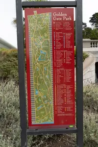 Which city is home to the popular Golden Gate Park bike trail?