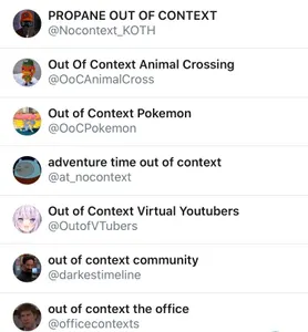 "______out of context" accounts