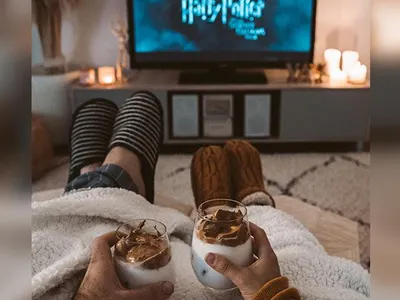 Watch a movie at home