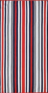 Americana stripe beach towel
