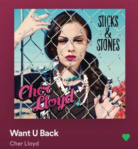 Want U Back by Cher Lloyd