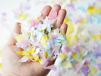 Piece of confetti from the BTS concert