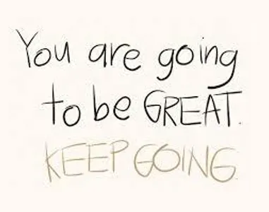 Don't stop pushing. Don't stop pushing.