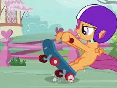 Scootaloo seeks her true talent. Scootaloo seeks her true talent.