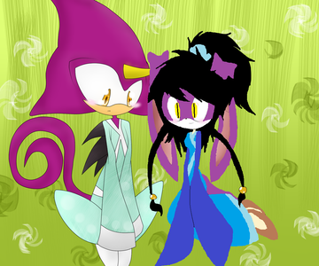 What Espio looks like in a Japanese Dress What Espio looks like in a Japanese Dress
