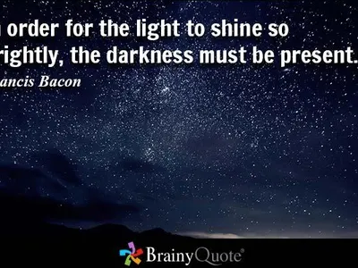 Blind by darkness