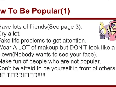 How To Be Popular(1) How To Be Popular(1)