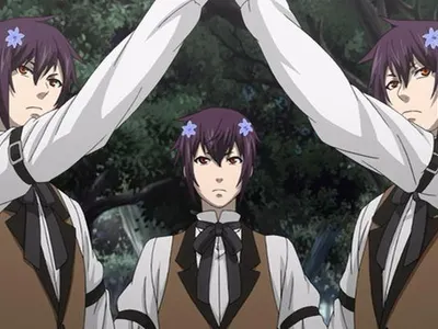 Three blue flowers? Three blue flowers?