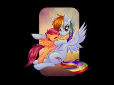 Rainbow Dash, Scootaloo, and the guest Rainbow Dash, Scootaloo, and the guest