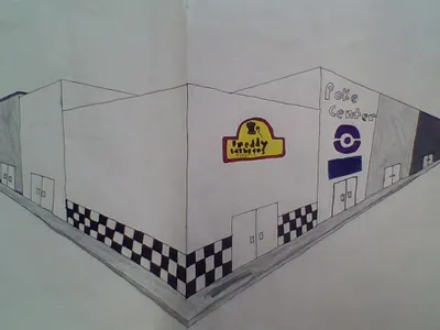 2 point perspective street