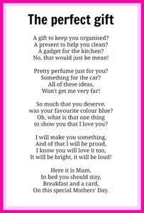 The Perfect Gift (A gift for Mother's Day) The Perfect Gift (A gift for Mother's Day)