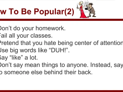 How To Be Popular(2)