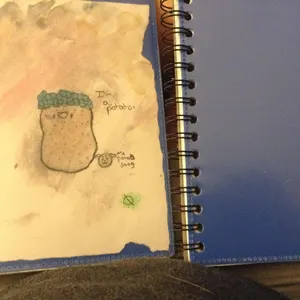 I finished my Potato sketch book. So that's nice.