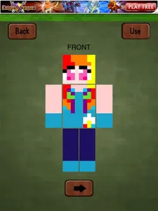 Front of my rainbowdash skin.