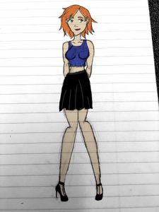Digitally colored it ;3