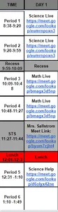 This days schedule..I'm going to die.