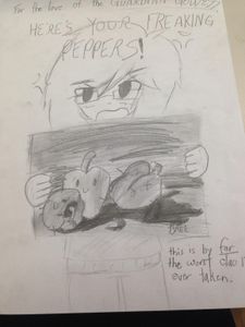 The teacher of my crappy art class of gonna hate me. ???