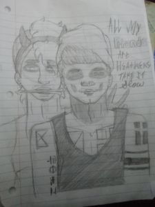 Twenty one pilots heathen's it's Josh and Tyler
