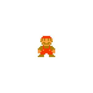 Mario looks at you.
