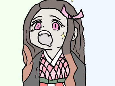 my nezuko drawing