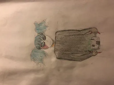 Hi I created this piece of shit drawing of Sal and his sgb and qfeast ruined the quality so yuh