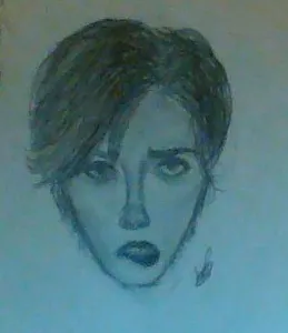 wtf why did i draw him doing the lip bite thingy