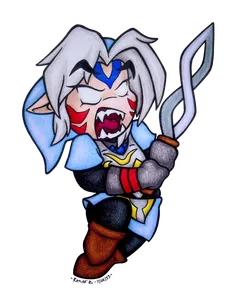He's  so fierce, even though he's cute. I mean, look at those teeth!