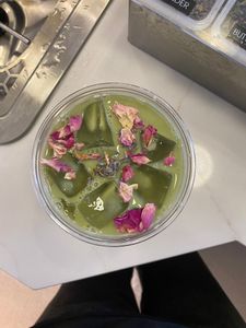 potion of joy and relaxation (rose and lavender matcha)