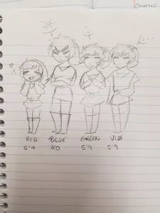 Height headcanons(art done by a friend)