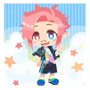 TADAA This boy rock Pink hair