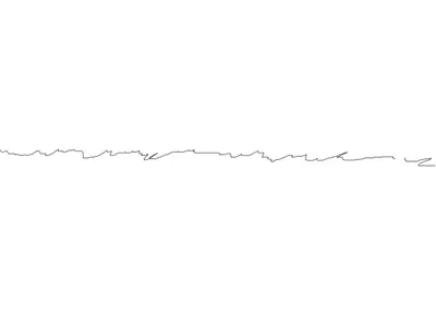 I tried drawing a straight line and-