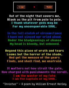 This is Undertale in one poem :3>