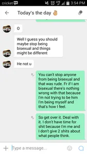 a chat with a person on Kik DX